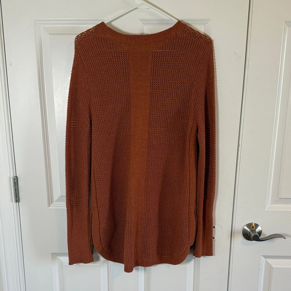 Akini Rust Knit Sweater - Picture 7 of 9